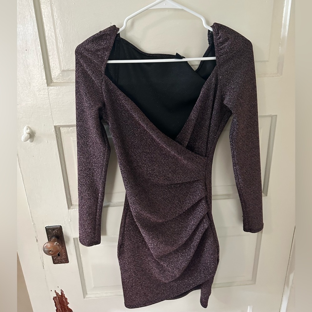 Sparkly Purple Event Dress